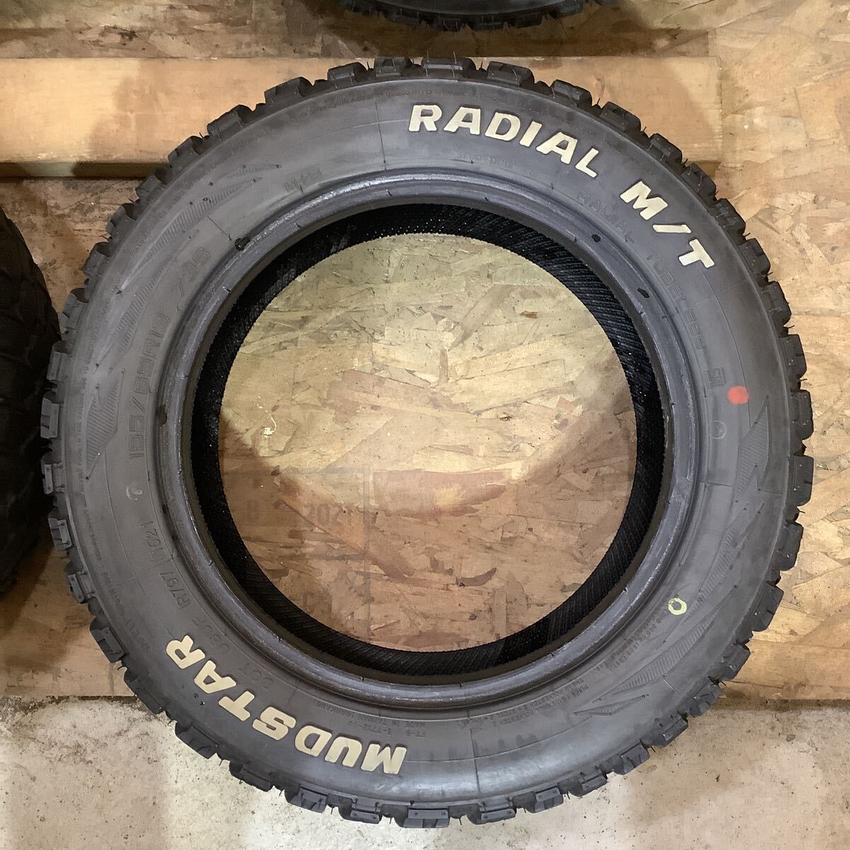 MUDSTAR RADIAL M/T ホワイトレター 155/65R13 夏 2021年製 4本セット 6〜6.5分山 モコ ワゴンR ラパン_画像5