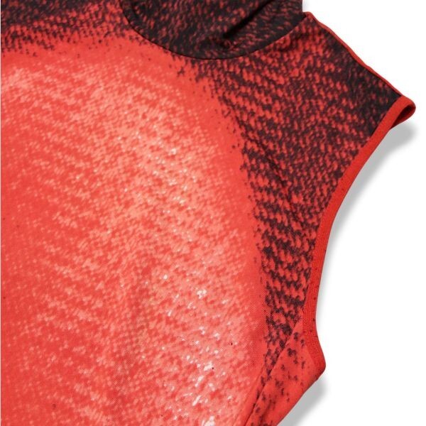 良品 ◆超レア◆ 国内正規品 VIVIENNE TAM ヴィヴィアンタム パワーネット メッシュ 切り替え ハイネック ノースリーブ トップス 1 レッド_画像5