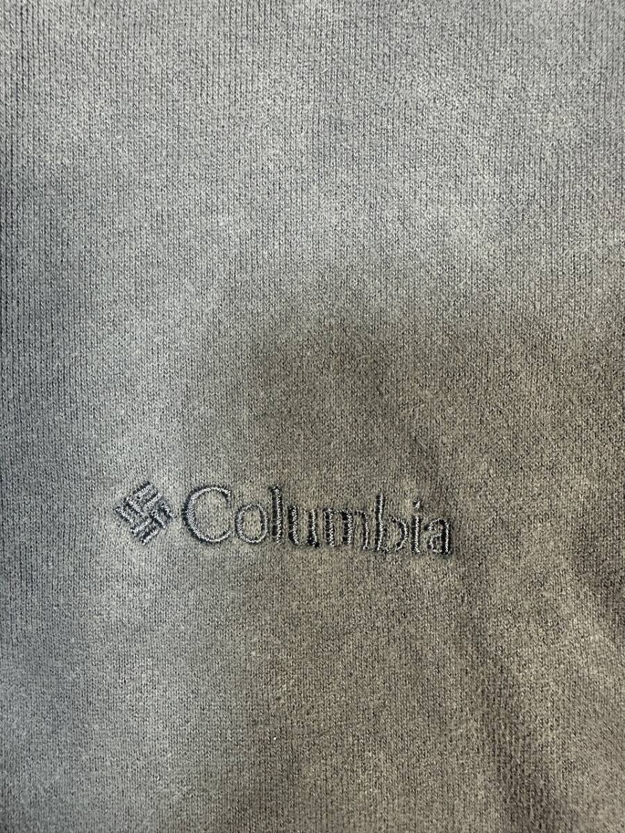☆ビッグサイズ US古着 Columbia コロンビア スウェット アウトドア プルオーバー ジップアップ ロゴ フリース グレー【XL】  ◆5243◆_画像7