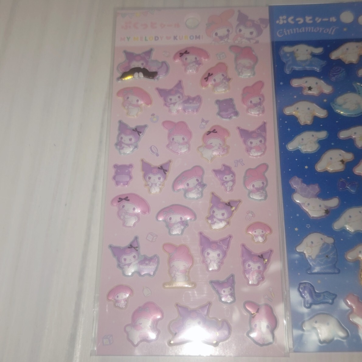 新品未開封 Sanrio ぷくっとシール 3枚セット マイメロ クロミ シナモン 送料無料 _画像3