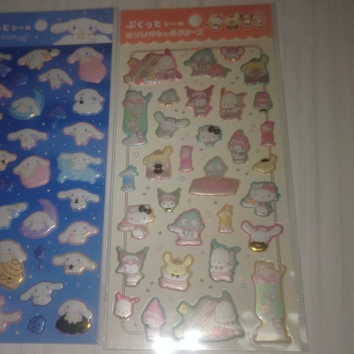 新品未開封 Sanrio ぷくっとシール 3枚セット マイメロ クロミ シナモン 送料無料 _画像5