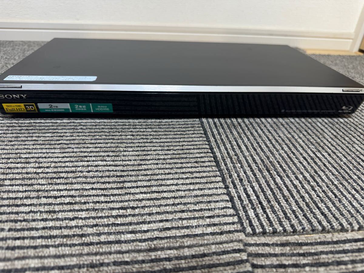 SONY ソニー BDZ-EW2000 HDD/BDレコーダー　ジャンク品_画像2