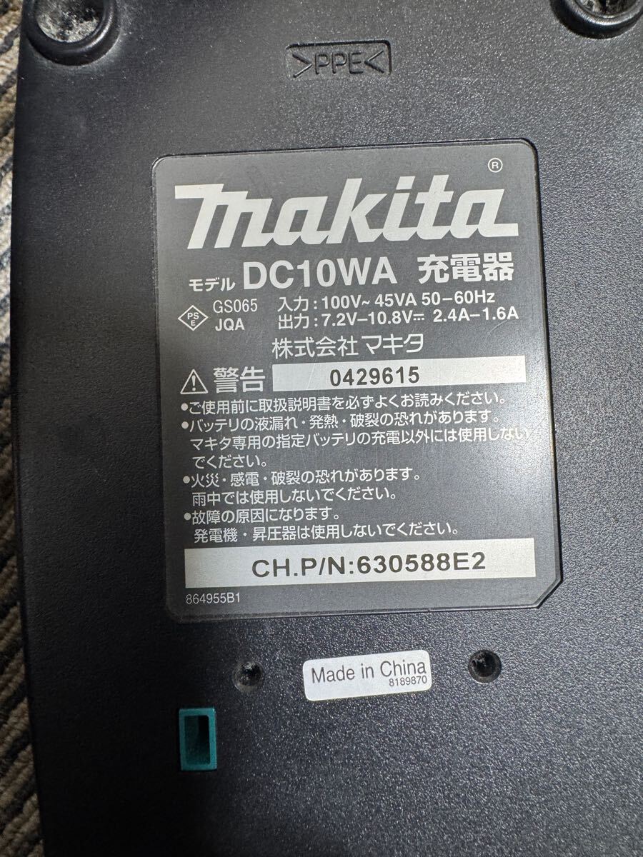 Makita マキタ 充電器 DC10WA 7.2-10.8V用 _画像3