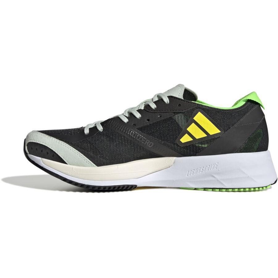アディダス 24.5cm アディゼロ ジャパン 7 Ｗ 定価15400円 ブラック ソーラーグリーン ADIZERO JAPAN レディース ランニング_画像3