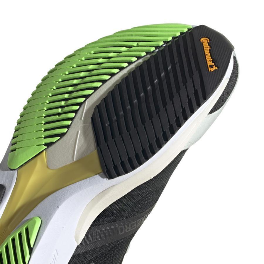 アディダス 24.5cm アディゼロ ジャパン 7 Ｗ 定価15400円 ブラック ソーラーグリーン ADIZERO JAPAN レディース ランニング_画像7