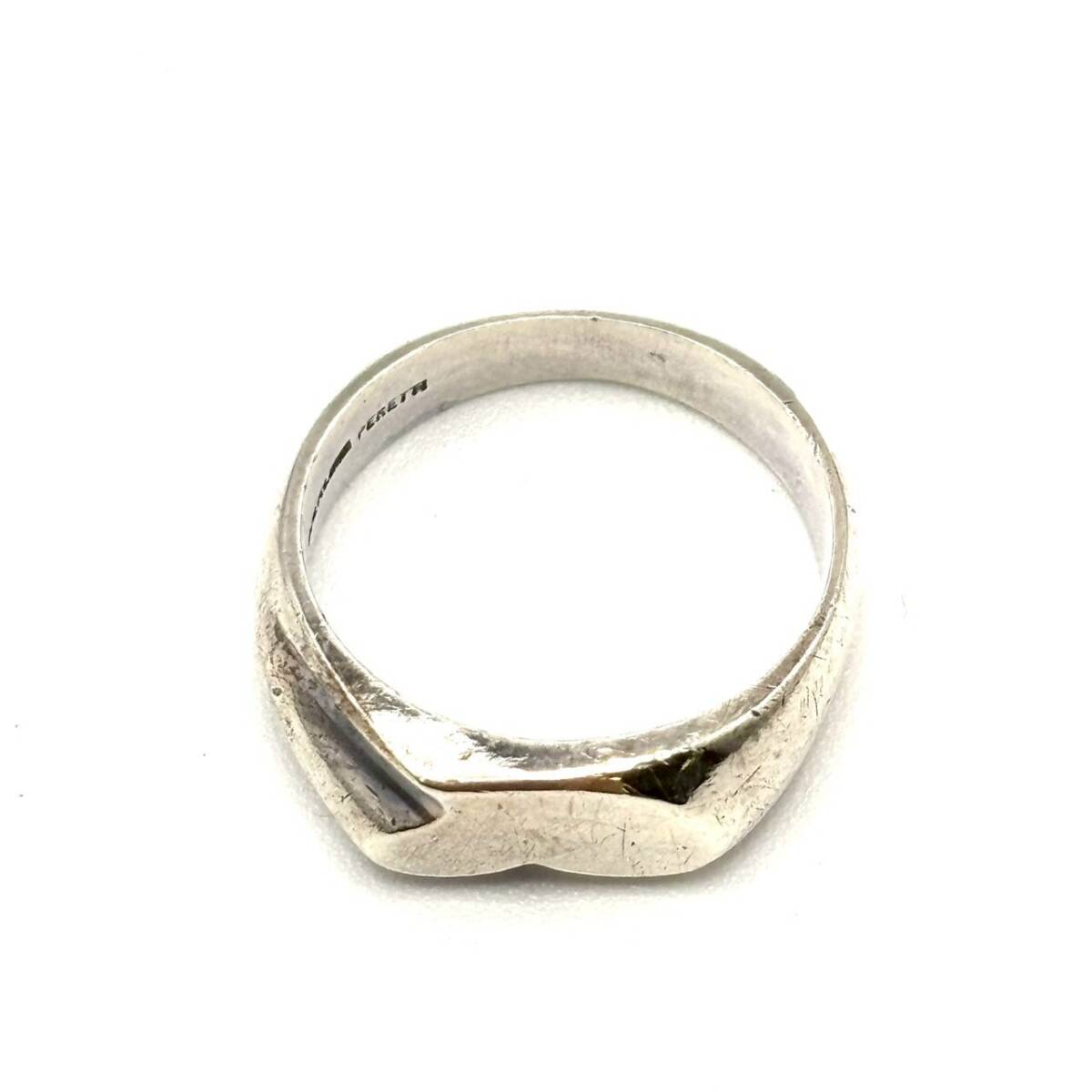 TIFFANY&Co. リング シグネット カーブド ハート 約4.4g ITCTEQ18IVOT F41_画像2