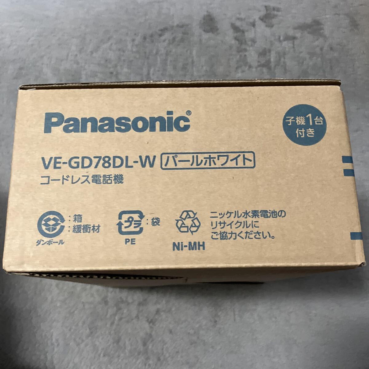 送料無料新品未開封正規品 パナソニック RU・RU・RU コードレス電話機 子機1台付 温度湿度アラーム搭載 パールホワイト VE-GD78DL-W_画像5