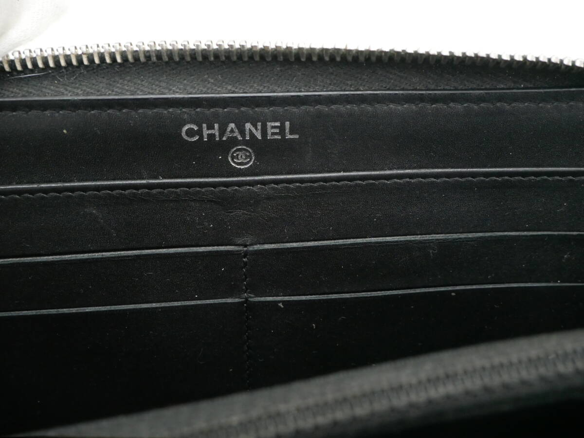 Chanel シャネル マトラッセ ウルトラステッチ ココマーク キルティング ウォレット ラウンドファスナー 長財布_画像9
