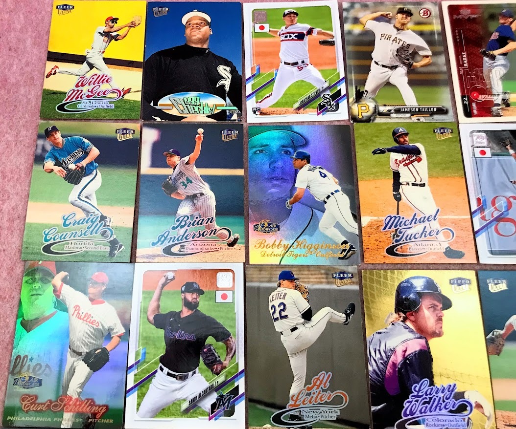  отправка 230 иен ~ много * MLB FLEER ULTRA коллекционная карточка совместно за границей Major League Professional Baseball игрок спорт редкость коллекционные карточки подлинная вещь старый 