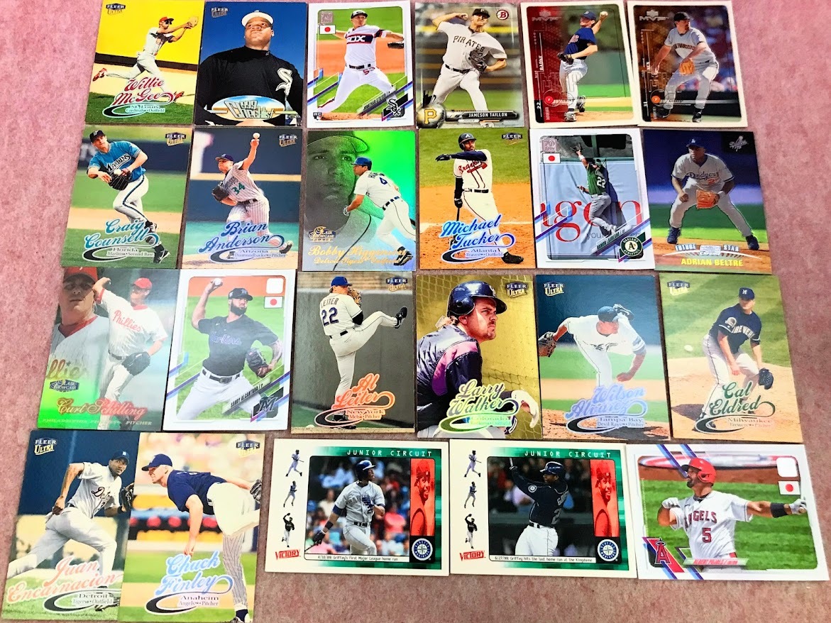  отправка 230 иен ~ много * MLB FLEER ULTRA коллекционная карточка совместно за границей Major League Professional Baseball игрок спорт редкость коллекционные карточки подлинная вещь старый 
