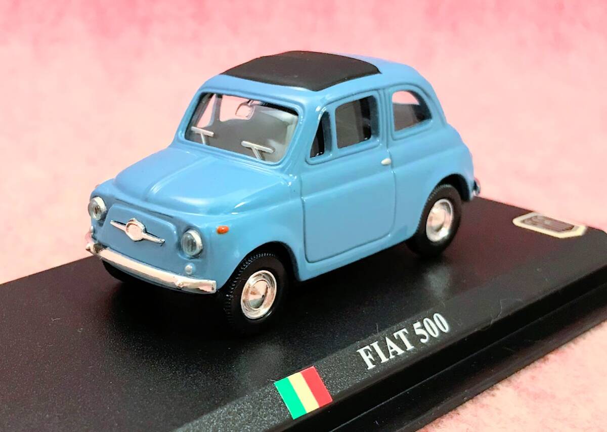 送290円～ リアル精密☆ デル・プラド「FIAT 500 フィアット」1/43 ミニカー カーコレクション DelPrado 世界の名車 ミニチュア イタリア車_画像1