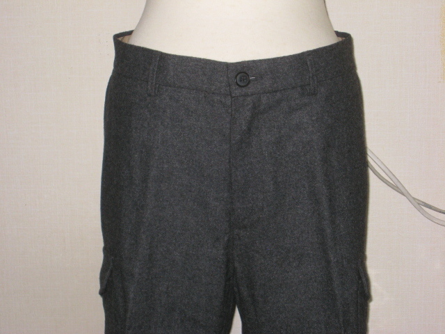 ★未使用♪バナナリパブリック グレー系ウール混パンツ33_画像2