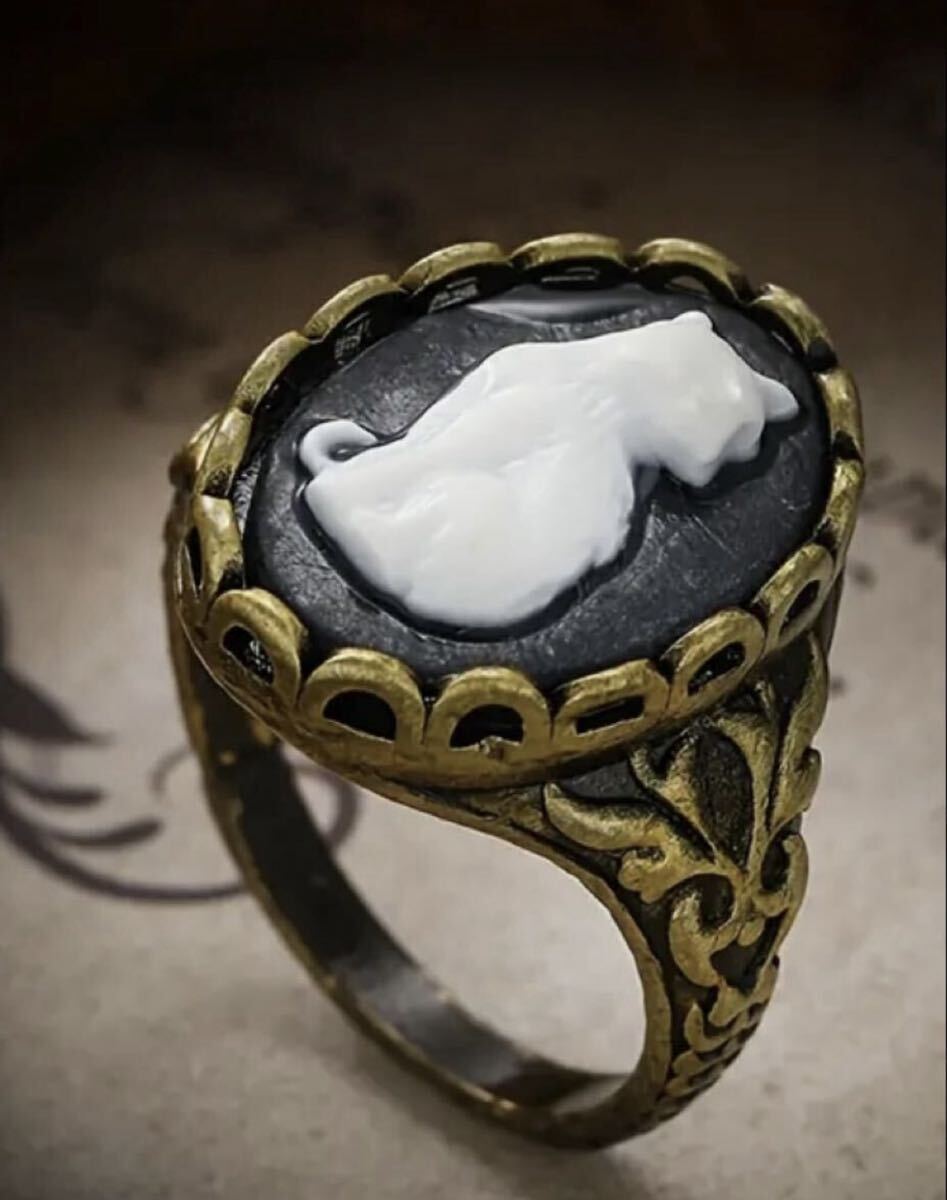 新品☆指輪☆リング☆高見え☆猫☆男女兼用☆15-17号☆彫刻デザイン☆人気商品☆_画像6