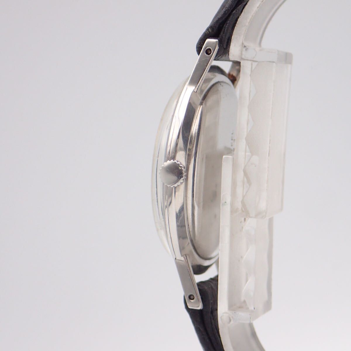 お08288/JUVENIA ジュベニア/手巻き/メンズ腕時計/文字盤 シルバー_画像5