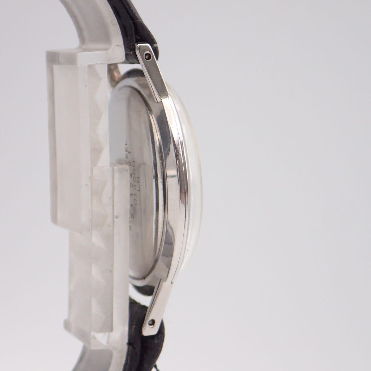 お08288/JUVENIA ジュベニア/手巻き/メンズ腕時計/文字盤 シルバー_画像6