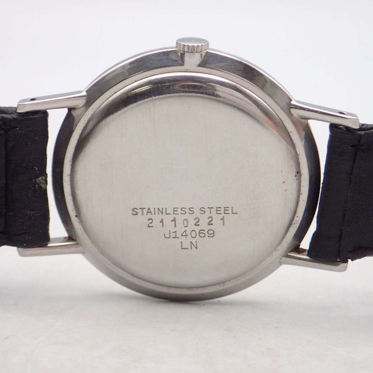 お08288/JUVENIA ジュベニア/手巻き/メンズ腕時計/文字盤 シルバー_画像8