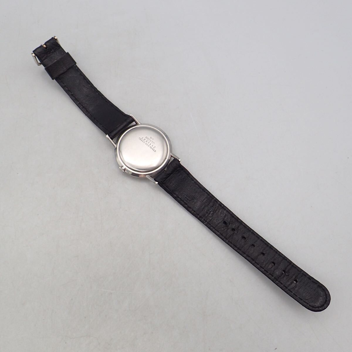 お08288/JUVENIA ジュベニア/手巻き/メンズ腕時計/文字盤 シルバー_画像9