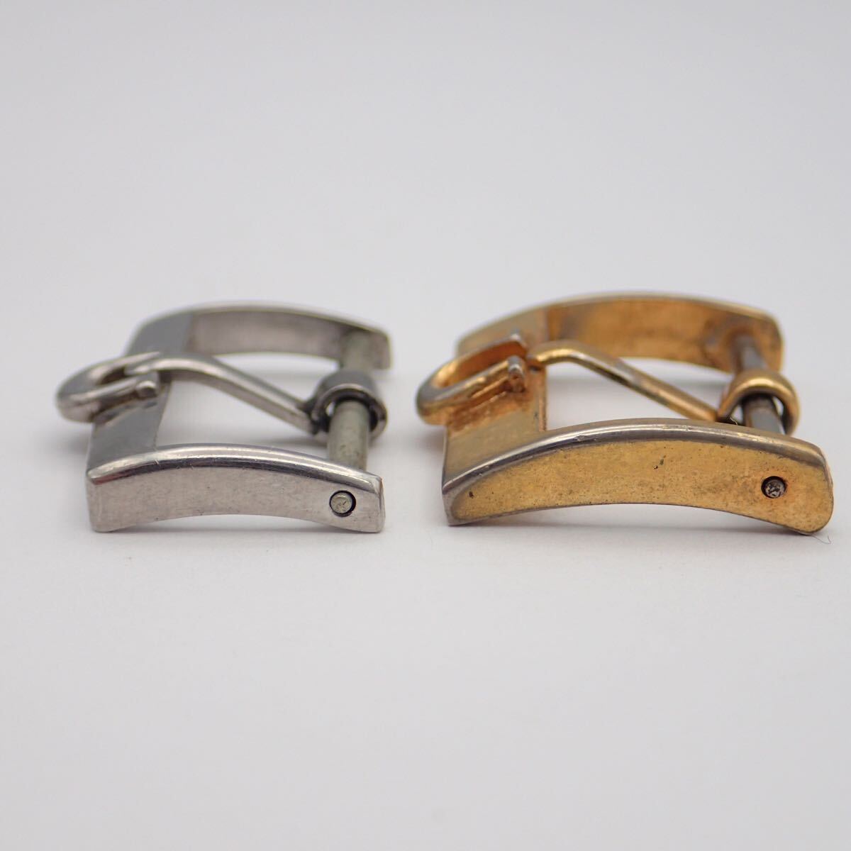 お09184【時計屋引き上げ品】OMEGA オメガ/腕時計用/尾錠のみ/純正/ラグ幅 約12～16㎜/ゴールド/シルバー/まとめて/計5点セット_画像7