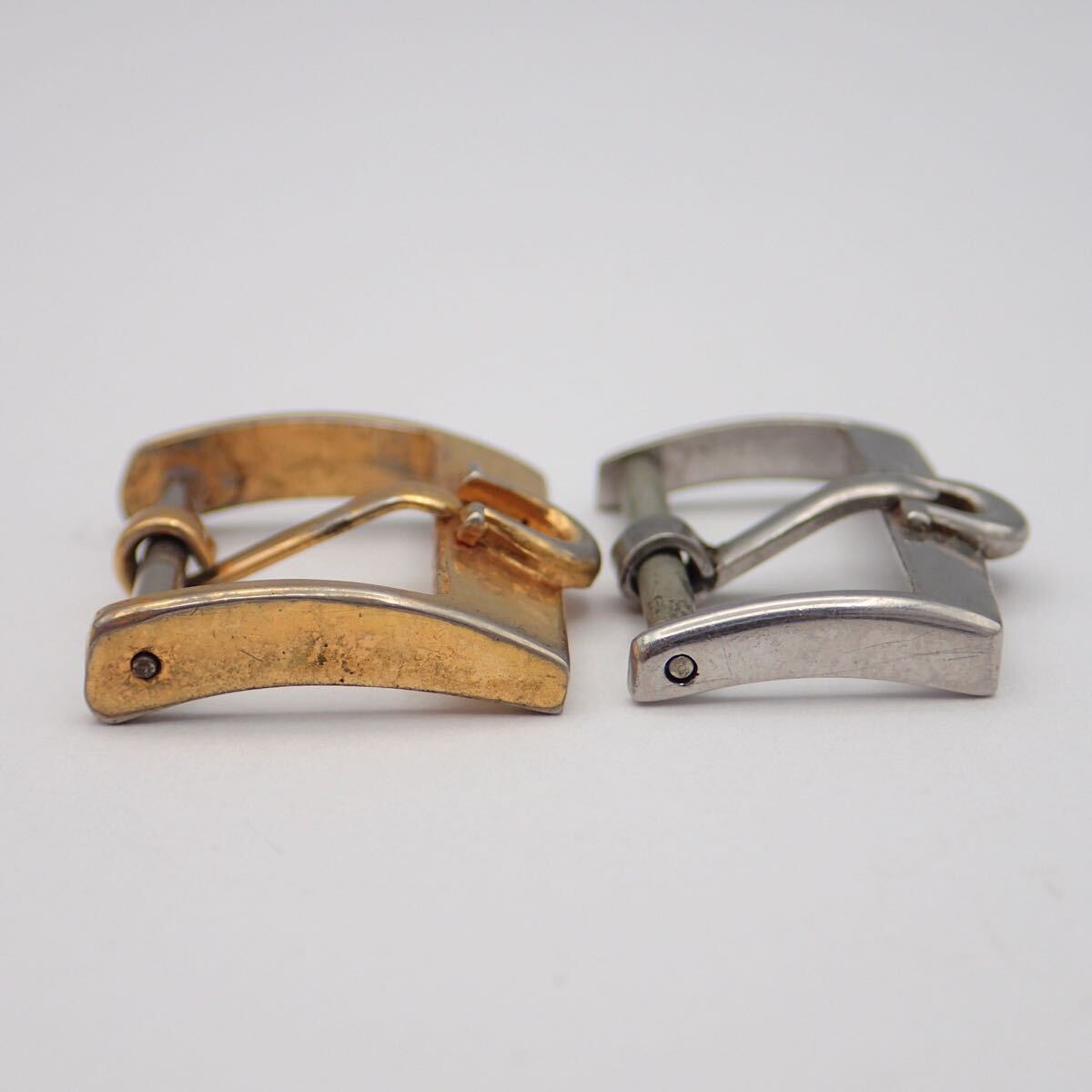 お09184【時計屋引き上げ品】OMEGA オメガ/腕時計用/尾錠のみ/純正/ラグ幅 約12～16㎜/ゴールド/シルバー/まとめて/計5点セット_画像8