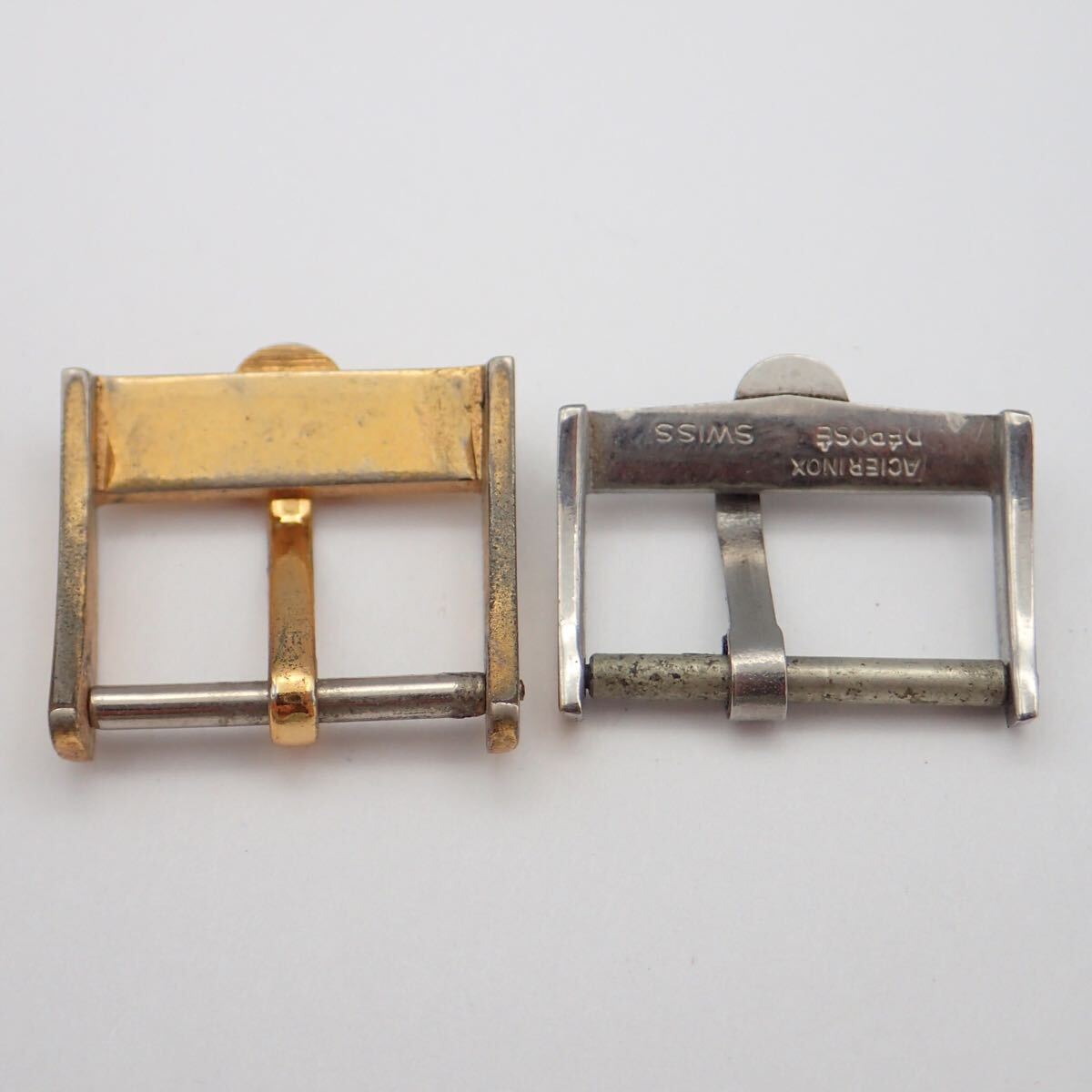 お09184【時計屋引き上げ品】OMEGA オメガ/腕時計用/尾錠のみ/純正/ラグ幅 約12～16㎜/ゴールド/シルバー/まとめて/計5点セット_画像10