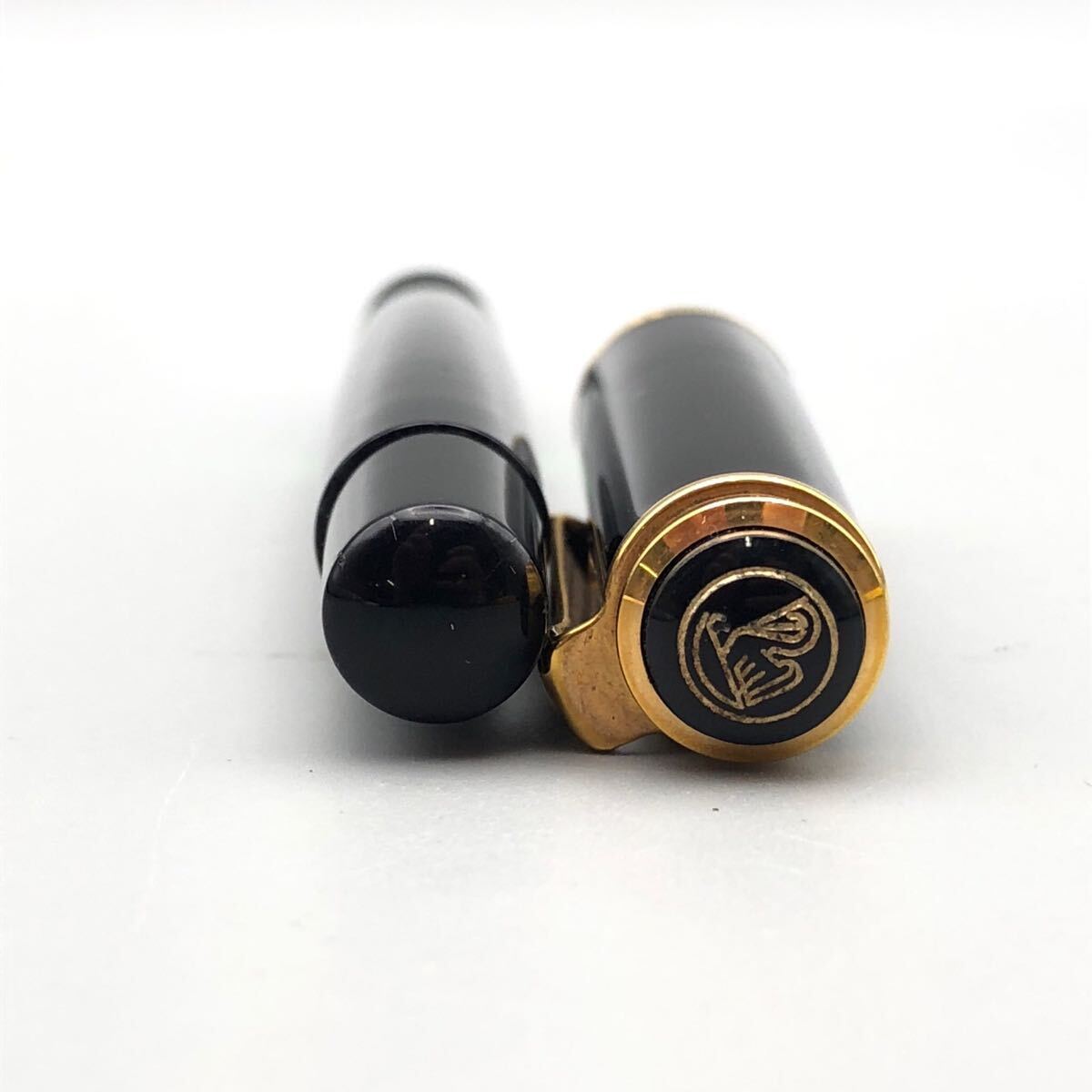 ★F09142 Pelikan ペリカン スーベレーン 万年筆 M300 or M400 ブラック 黒 14C-585 B 極太字 文房具 _画像6