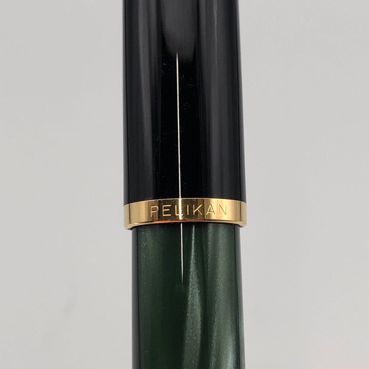★F09148 Pelikan ペリカン スーベレーン M400 万年筆 M中字 緑縞 グリーン 筆記具_画像5
