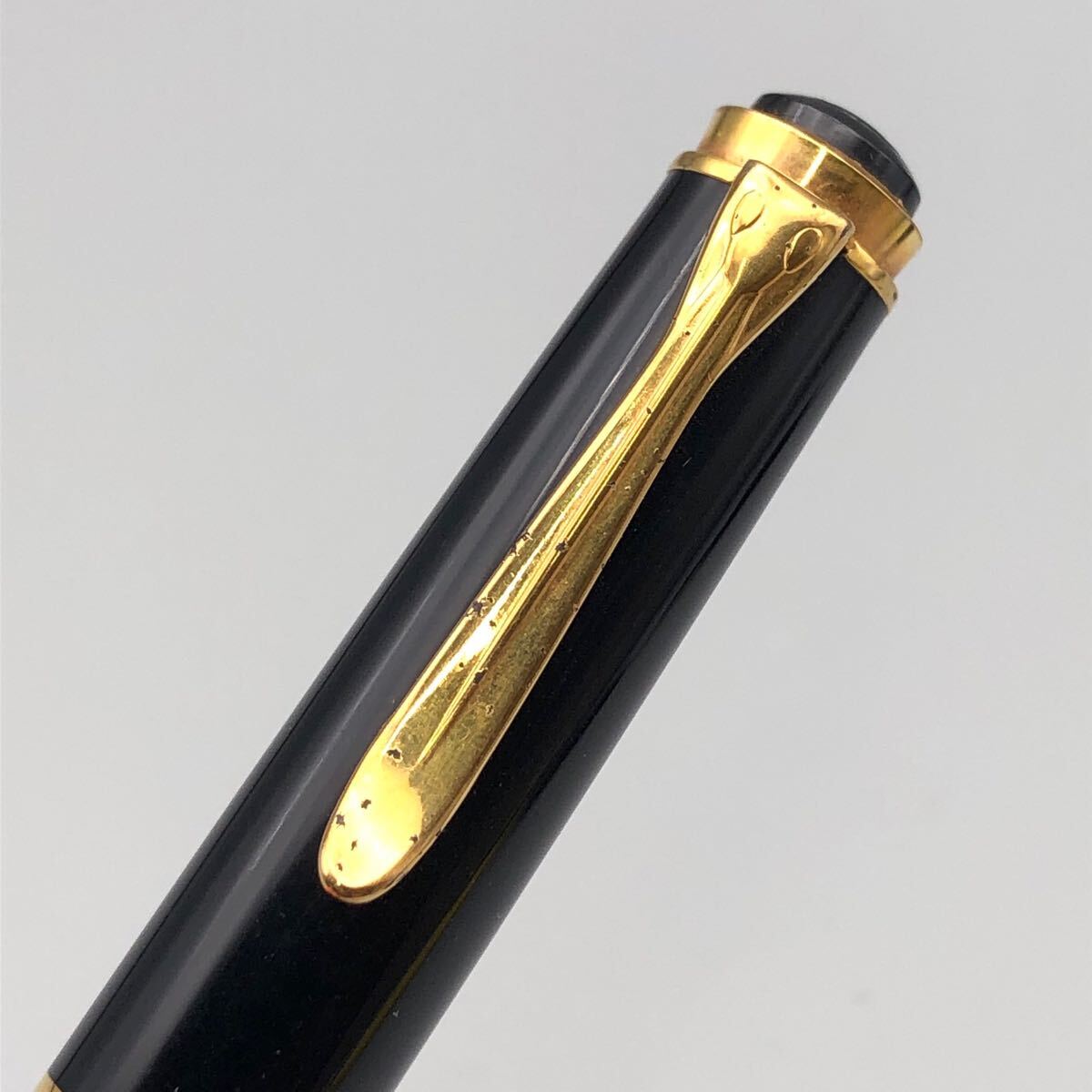 ★F09149 Pelikan ペリカン スーベレーン 万年筆 M400 緑縞 グリーンストライプ 14C-585 EF 極細字_画像4