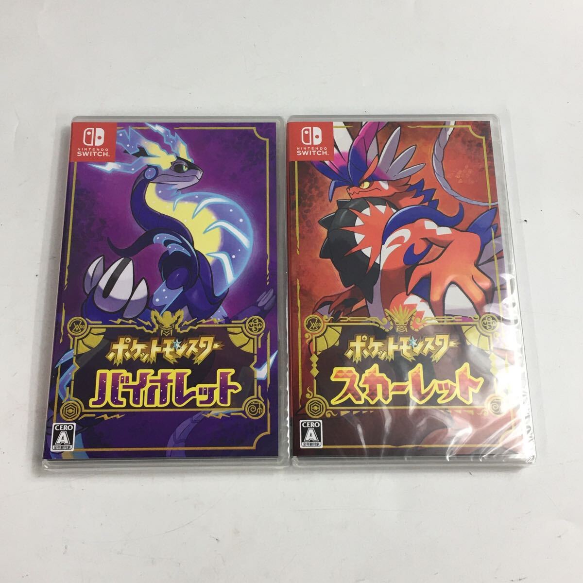 ★F10014 ポケモン スカーレット・バイオレット ダブルパック Switch スカーレット バイオレット 計2点 セット 未開封品の画像3