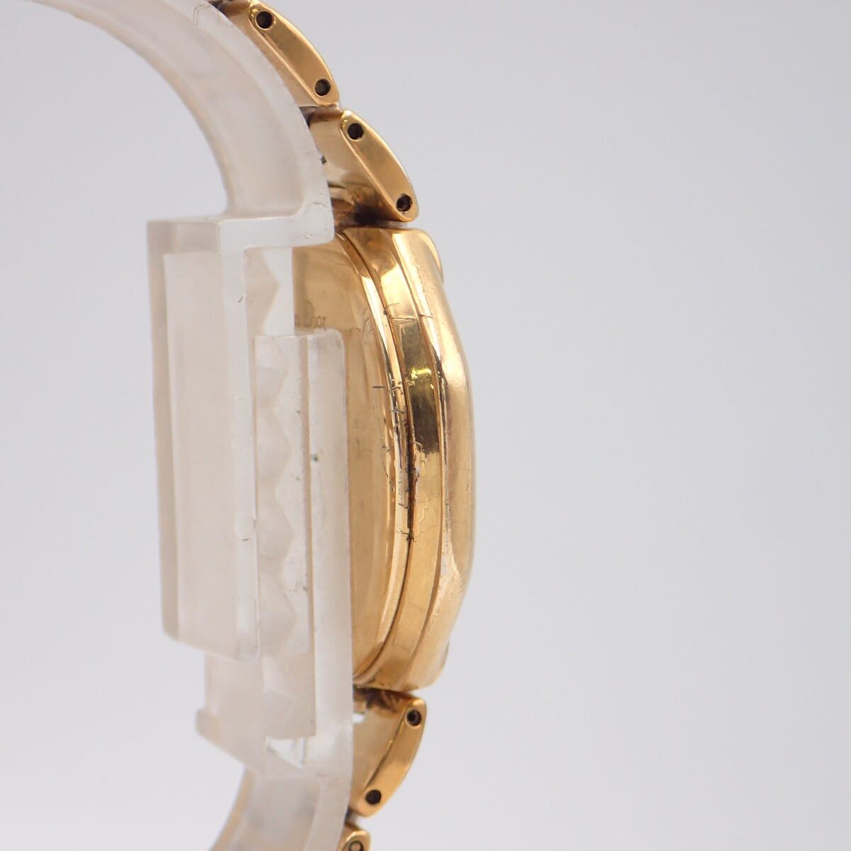 o09144 Christian Dior Christian Dior PARIS 45.134 кварц Date анис звёздчатый форма Gold циферблат CD Logo Junk 