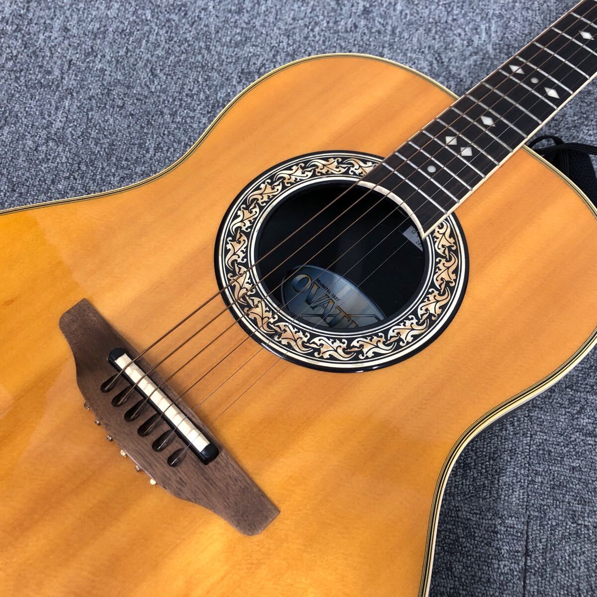 ★F10130 Ovation オベーション 1627 Glen Campbell グレン・キャンベルモデル エレアコ アコースティックギター USA製 ハードケース付_画像7