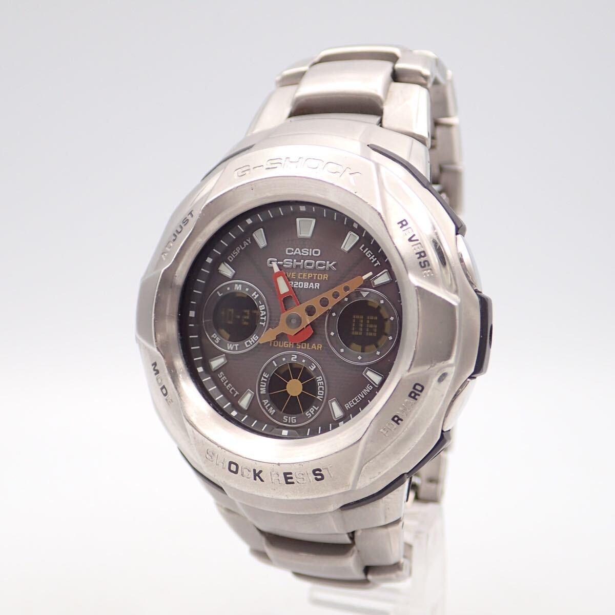 お09412 稼動 CASIO カシオ G-SHOCK GW-1800DJ タフソーラー 電波 WAVE CEPTOR アナデジ メンズ腕時計_画像1