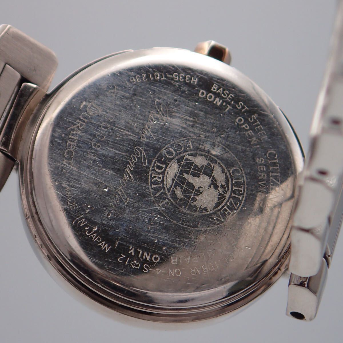 お09426 シチズン XC クロスシー H335-T012361 エコドライブ電波 稼動 ピンク レディース 腕時計_画像7