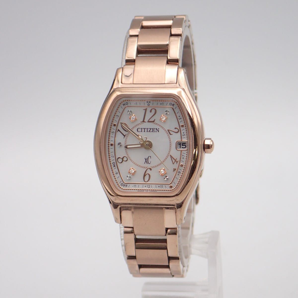 お10083 シチズン XC クロスシー H060-T023371 ソーラー電波 稼動 腕時計_画像1