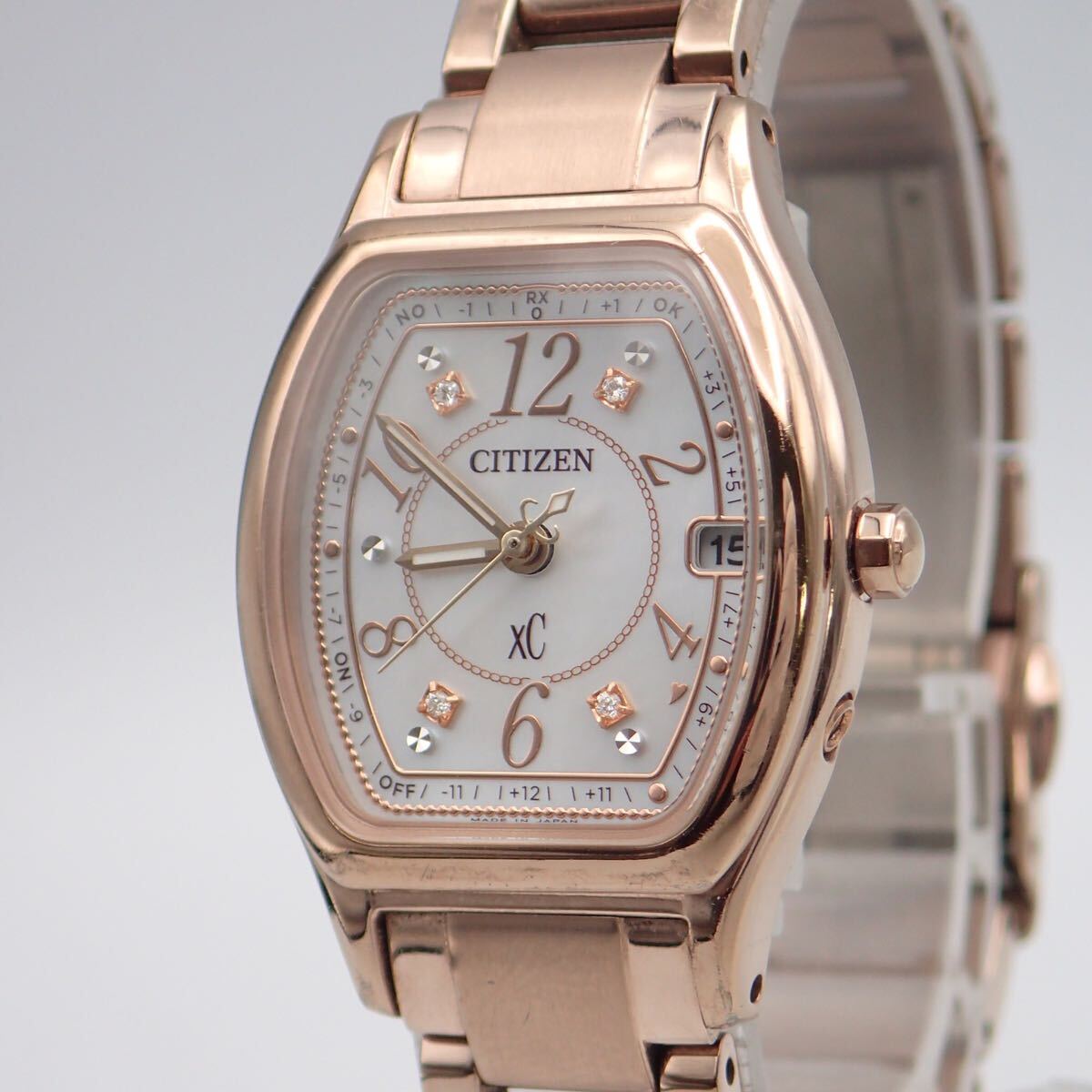 お10083 シチズン XC クロスシー H060-T023371 ソーラー電波 稼動 腕時計_画像2