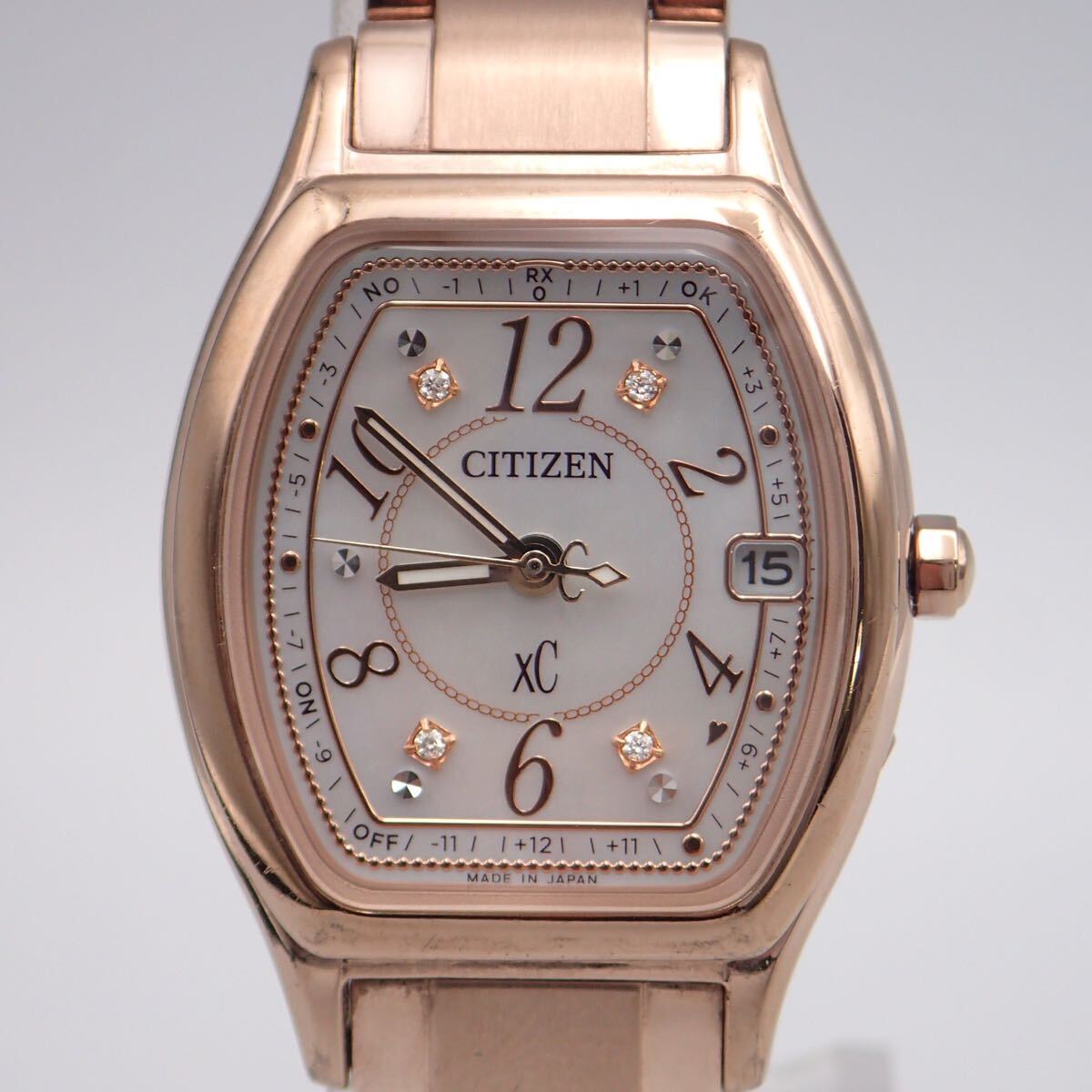 お10083 シチズン XC クロスシー H060-T023371 ソーラー電波 稼動 腕時計_画像3