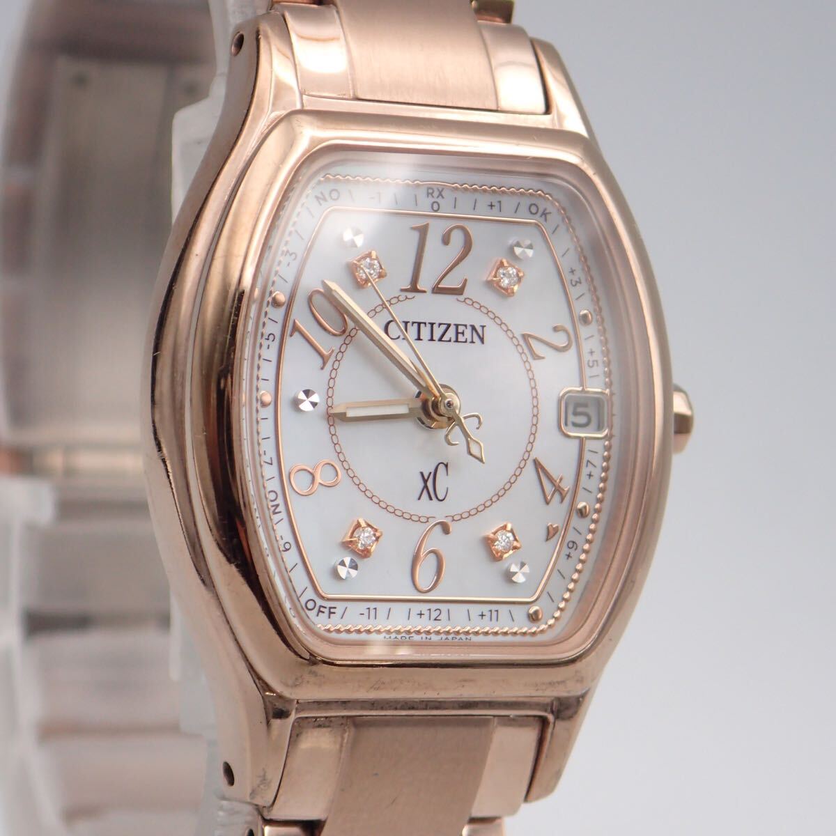 お10083 シチズン XC クロスシー H060-T023371 ソーラー電波 稼動 腕時計_画像4
