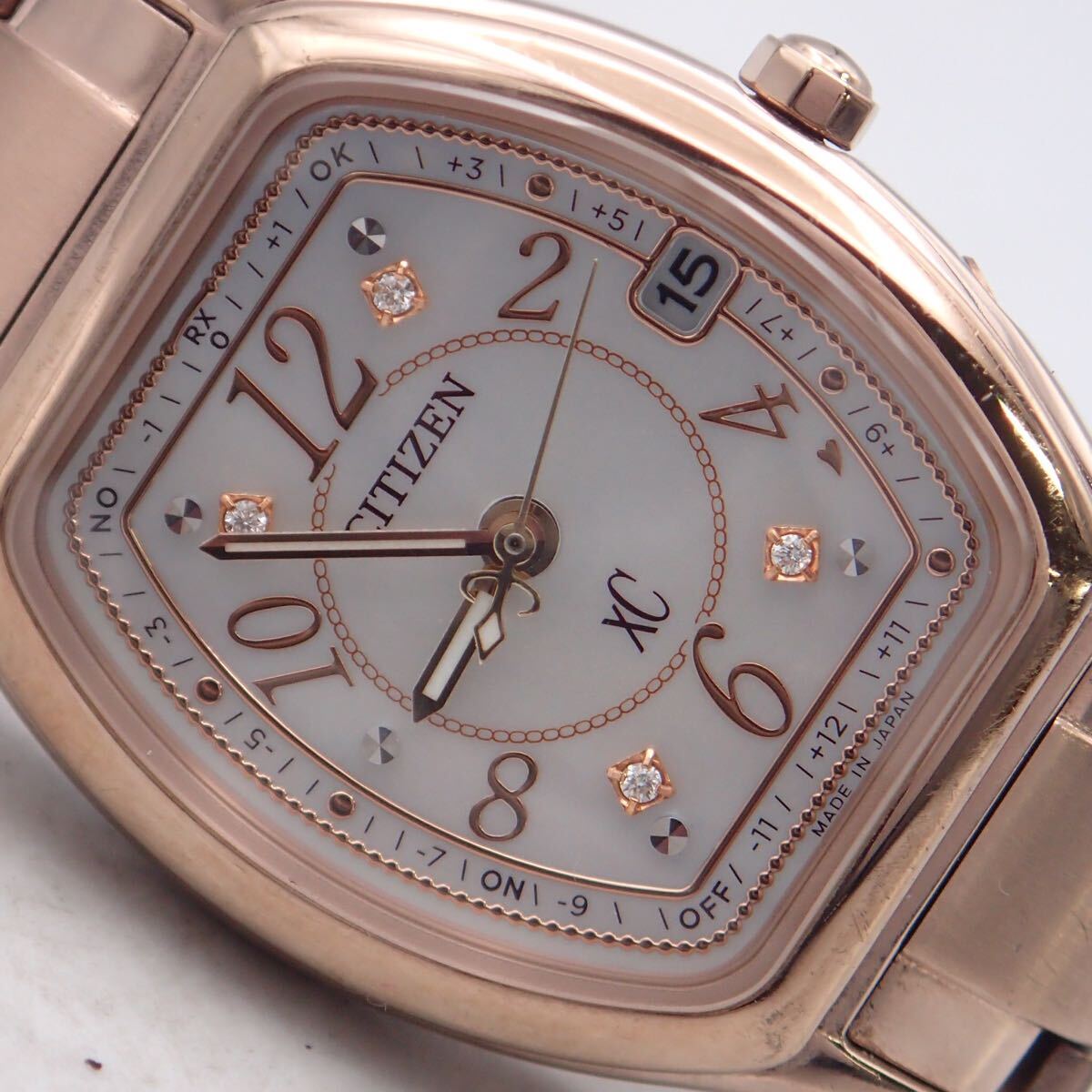 お10083 シチズン XC クロスシー H060-T023371 ソーラー電波 稼動 腕時計_画像10