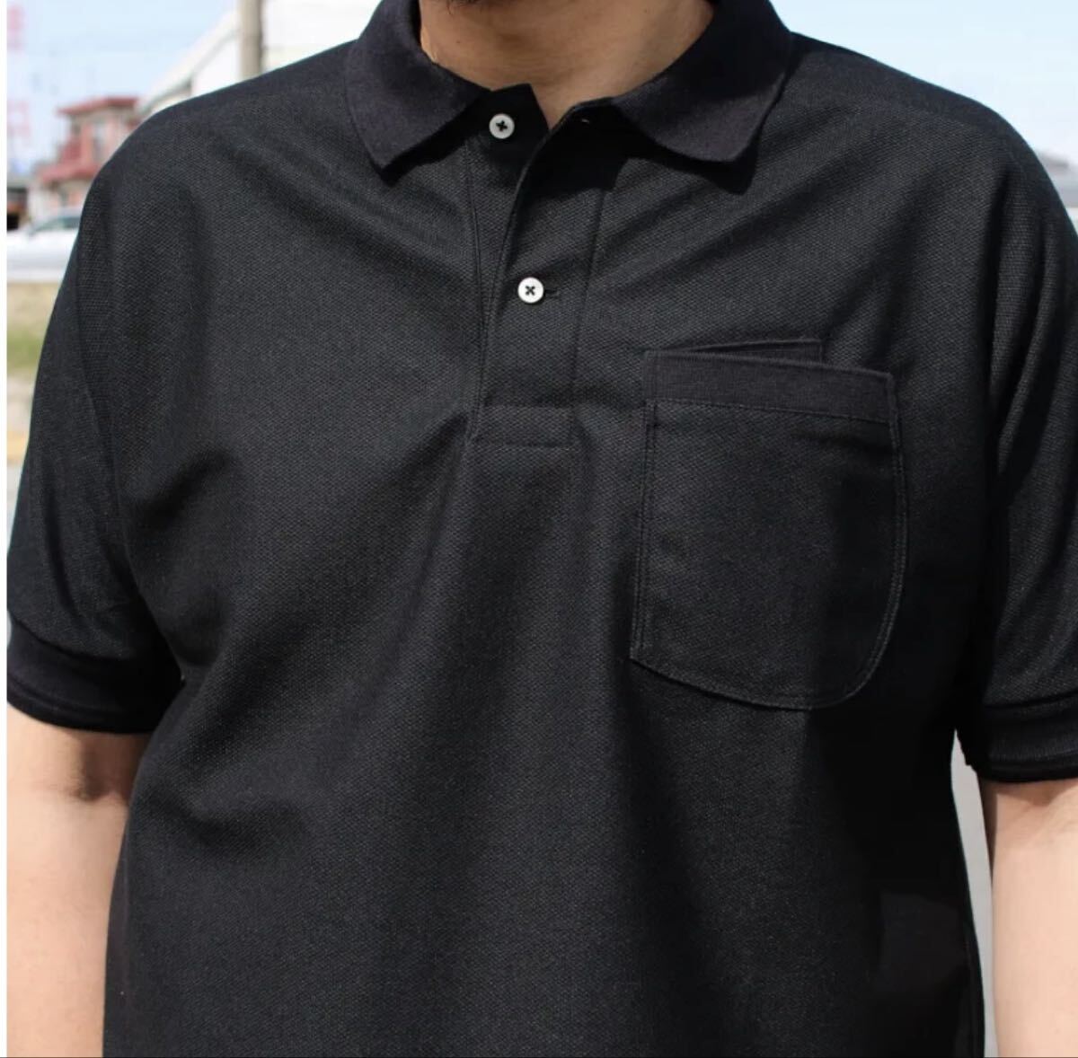 MELPLE メイプル weekender ハニコテック ポロシャツ 半袖 黒　 半袖ポロシャツ M ビジネス カジュアル_画像9