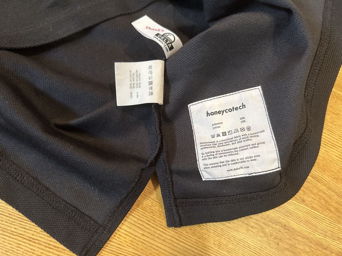 MELPLE メイプル weekender ハニコテック ポロシャツ 半袖 黒　 半袖ポロシャツ M ビジネス カジュアル_画像7