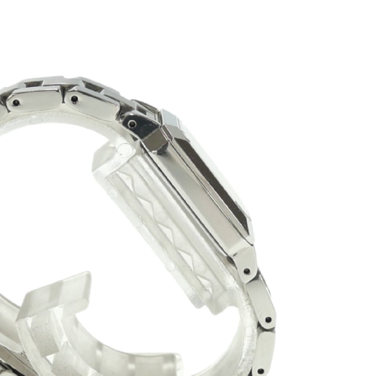 1円スタート 稼働品 SEIKO セイコー lk ルキア LIMITED EDITION V111-0BH0 ソーラー スクエア 3針 純正ベルト SS ブルー文字盤 レディース_画像5