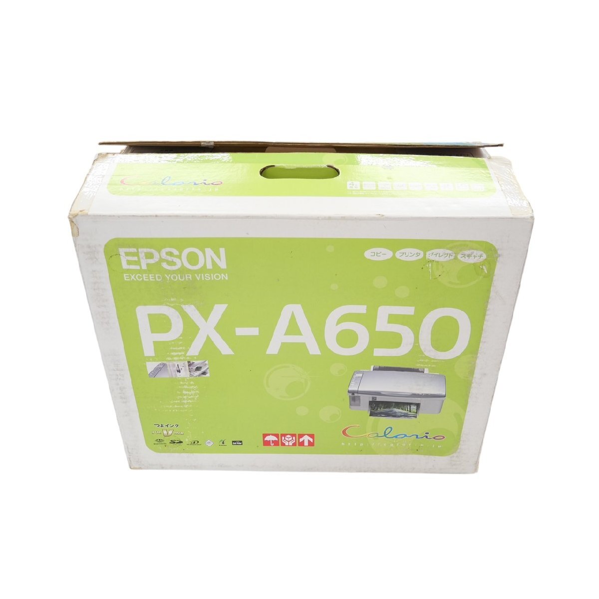 1円スタート EPSON エプソン インクジェットプリンター PX-A650 C231A Colorio カラリオ 本体 コピー機 複合機 印刷機 動作未確認_画像10