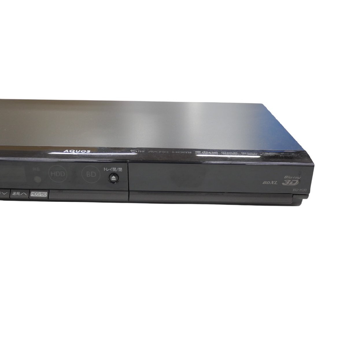 1円スタート SHARP シャープ ブルーレイディスクレコーダー BD-H30 BD プレーヤー デッキ 2011年製 映像機器 電化製品 家電 動作未確認_画像7