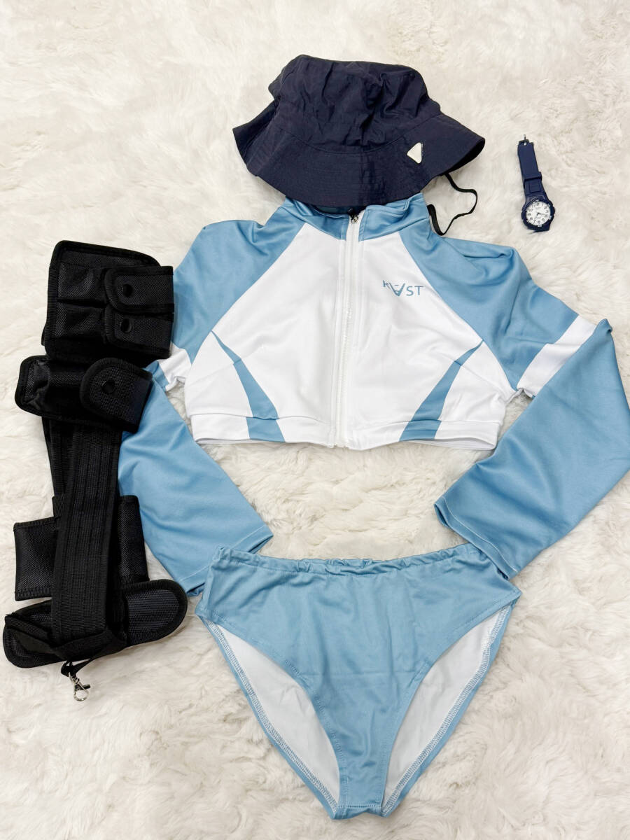 中古　ブルアカ　空井サキ　ブルーアーカイブ　水着　一式　コスプレ　衣装　一式　コスプレ衣装_画像1