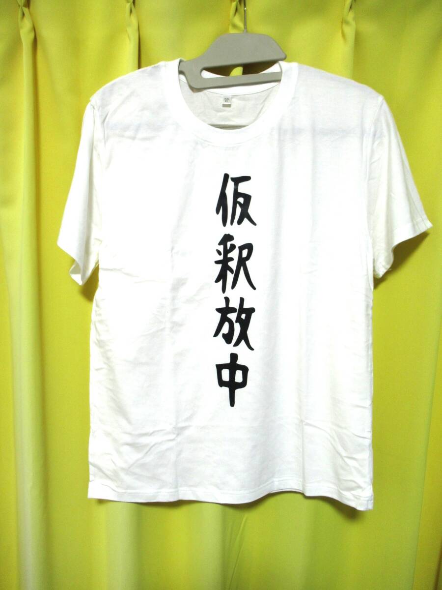 面白い　パロディーTシャツ　白/黒文字　新品　XLサイズ　海外製　受け狙いに最適　激安 !!_画像1