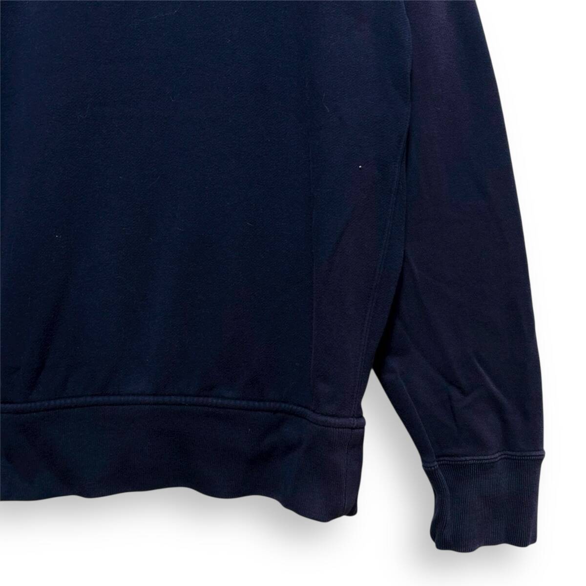 A2542/ 90s 希少デザイン POLO RALPH LAUREN ポロ ラルフローレン ジップアップ スウェット ネイビー L_画像8