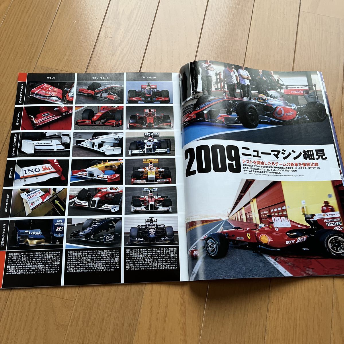 F1 速報　NEWマシン情報号　2009年　雑誌_画像4