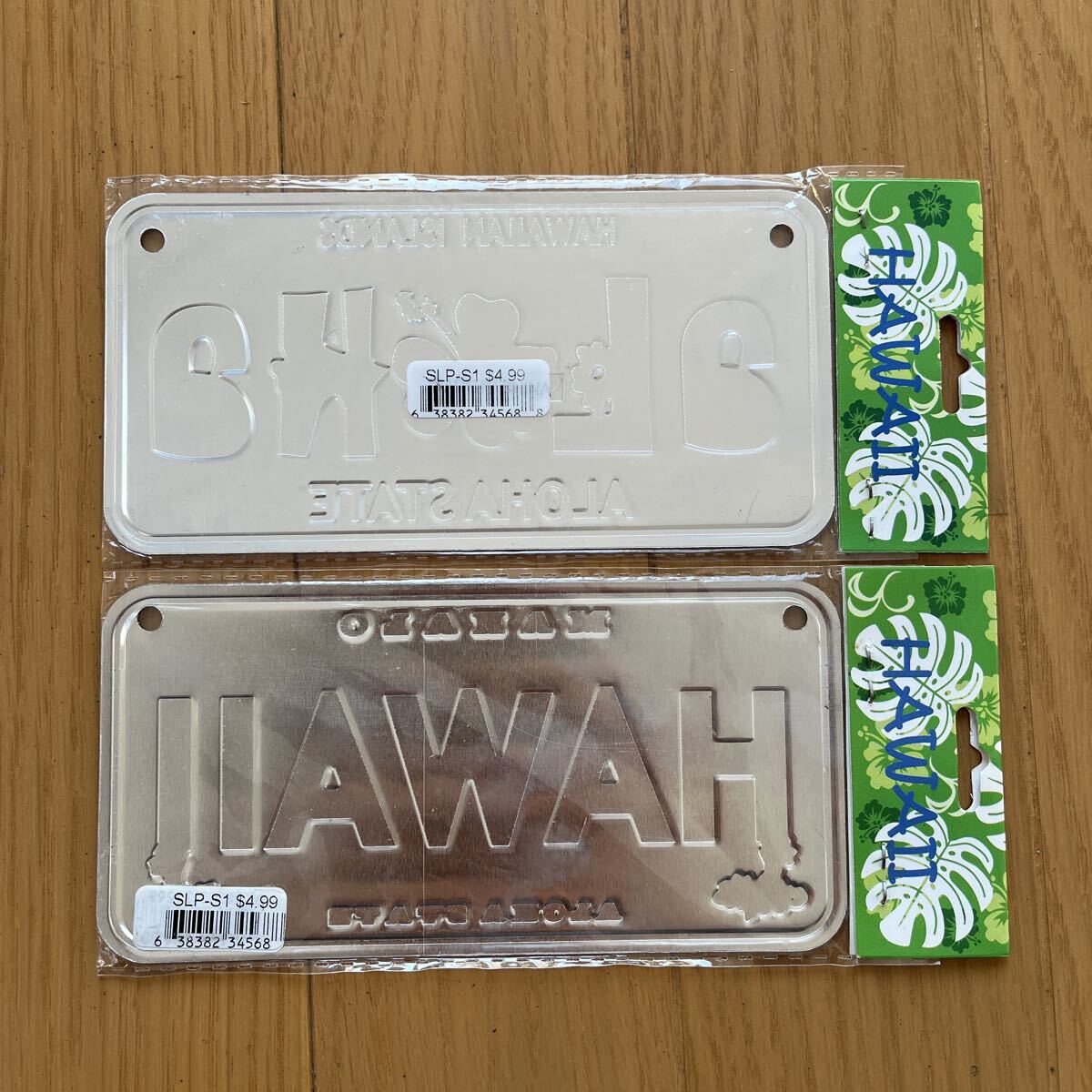 HAWAII ハワイ　ミニナンバープレート　お土産　雑貨　インテリア　観光地　現地物　未開封　未使用　2枚セット_画像2