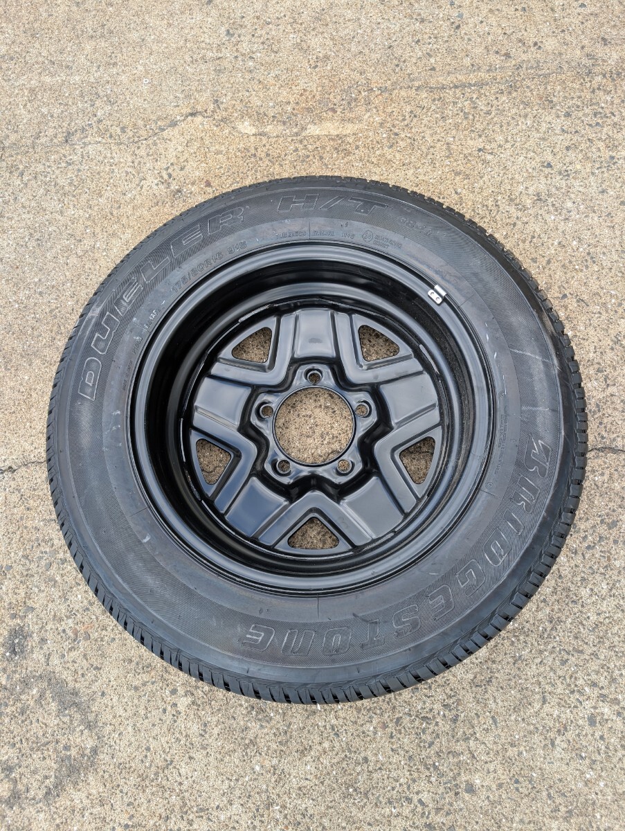 【未走行★バリ山】スペアタイヤ スズキ純正 JB64W ジムニ― 16インチ 5.5J +22 5穴 PCD139.7 ホイール 175/80R16 91S 単体 1本_画像2