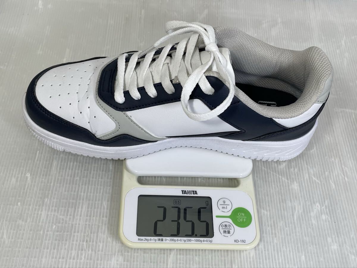 【中古・保管品】GAP スニーカー 26cm ローカット 軽量 スニーカー 26センチ ホワイト/ネイビー GPU52411 白 ギャップ_画像10