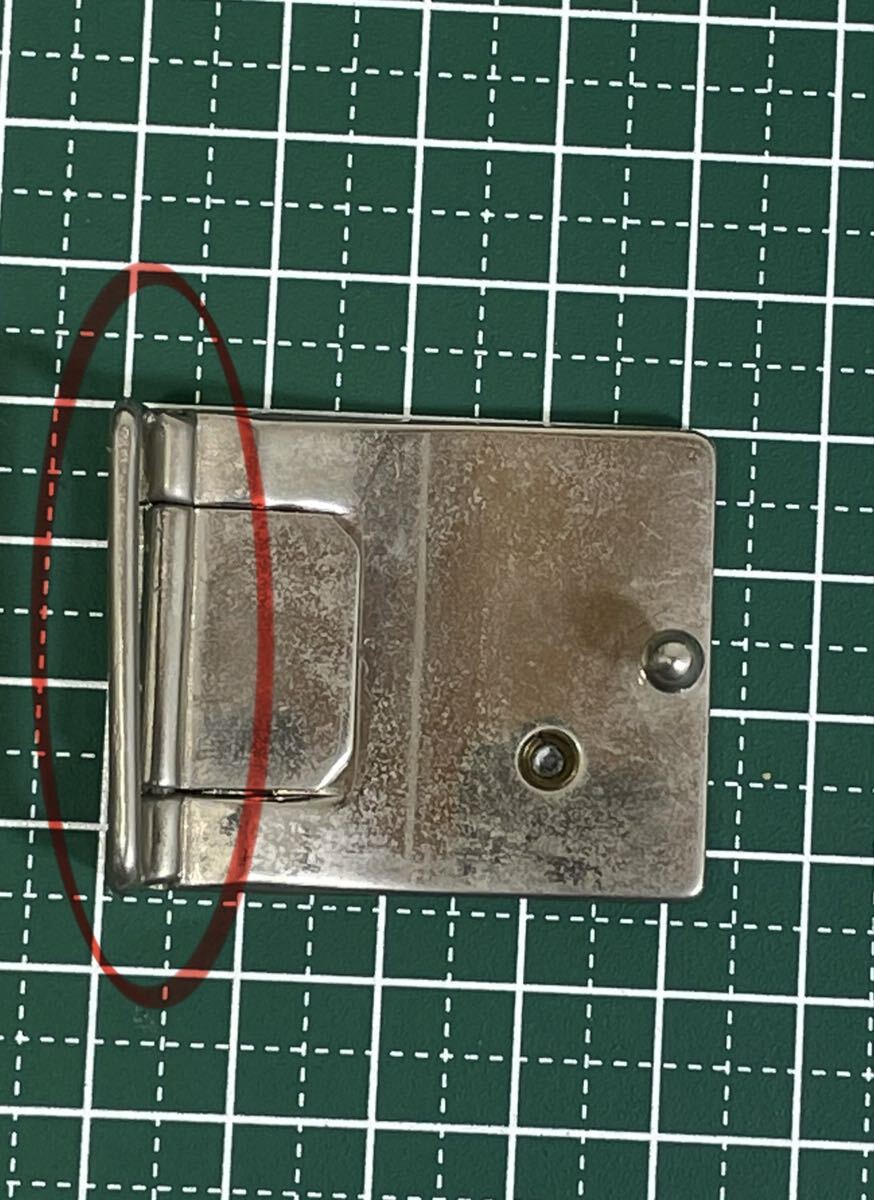 【中古・保管品 】ベルトバックル CELINE セリーヌ マカダム トリオンフ ヴィンテージ シルバーカラー_画像7